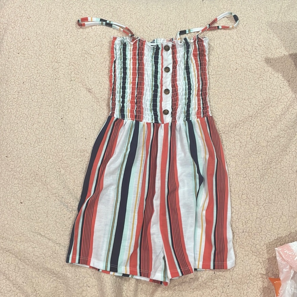 colorful cute striped romper